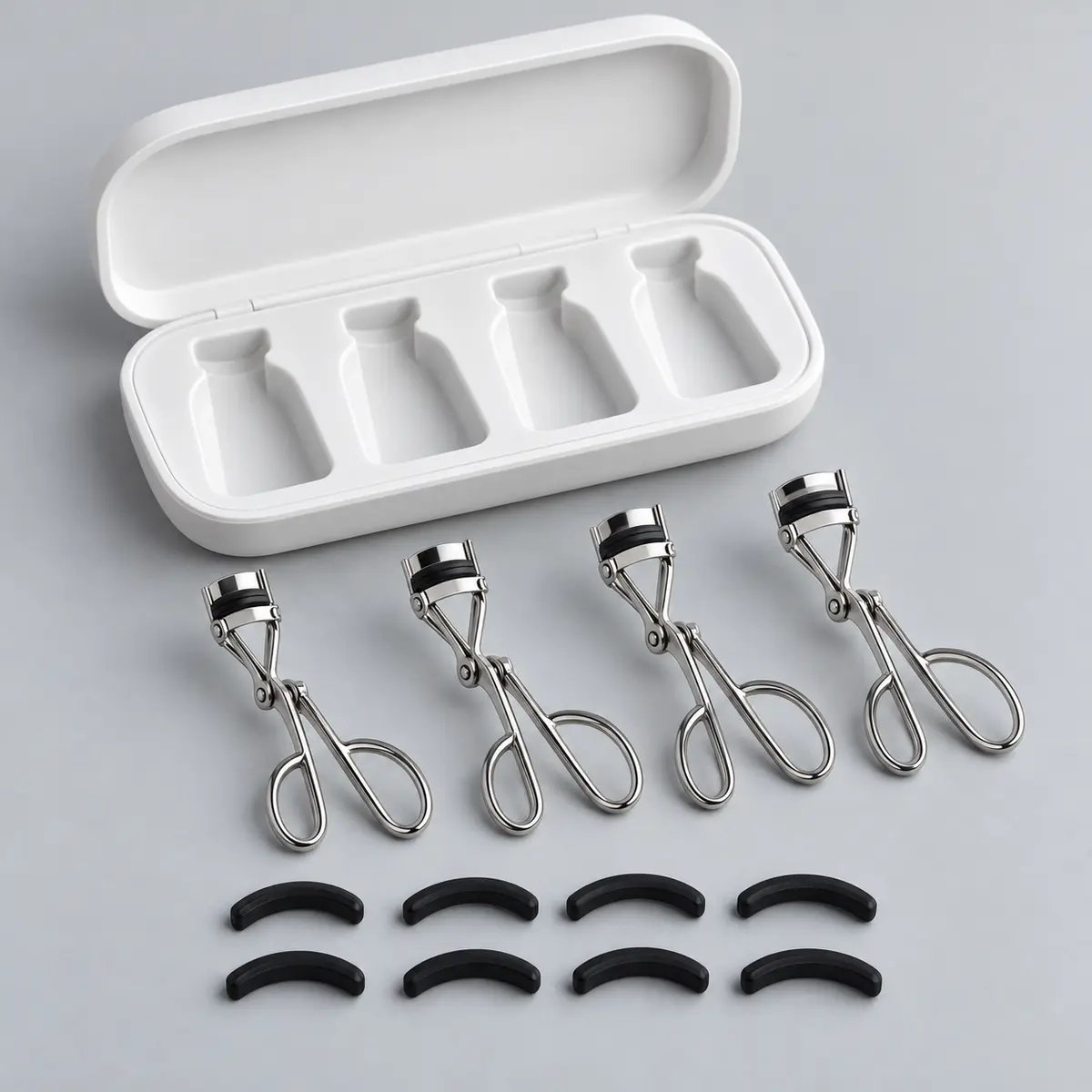 Grid Four Set in Silver, with included accessories